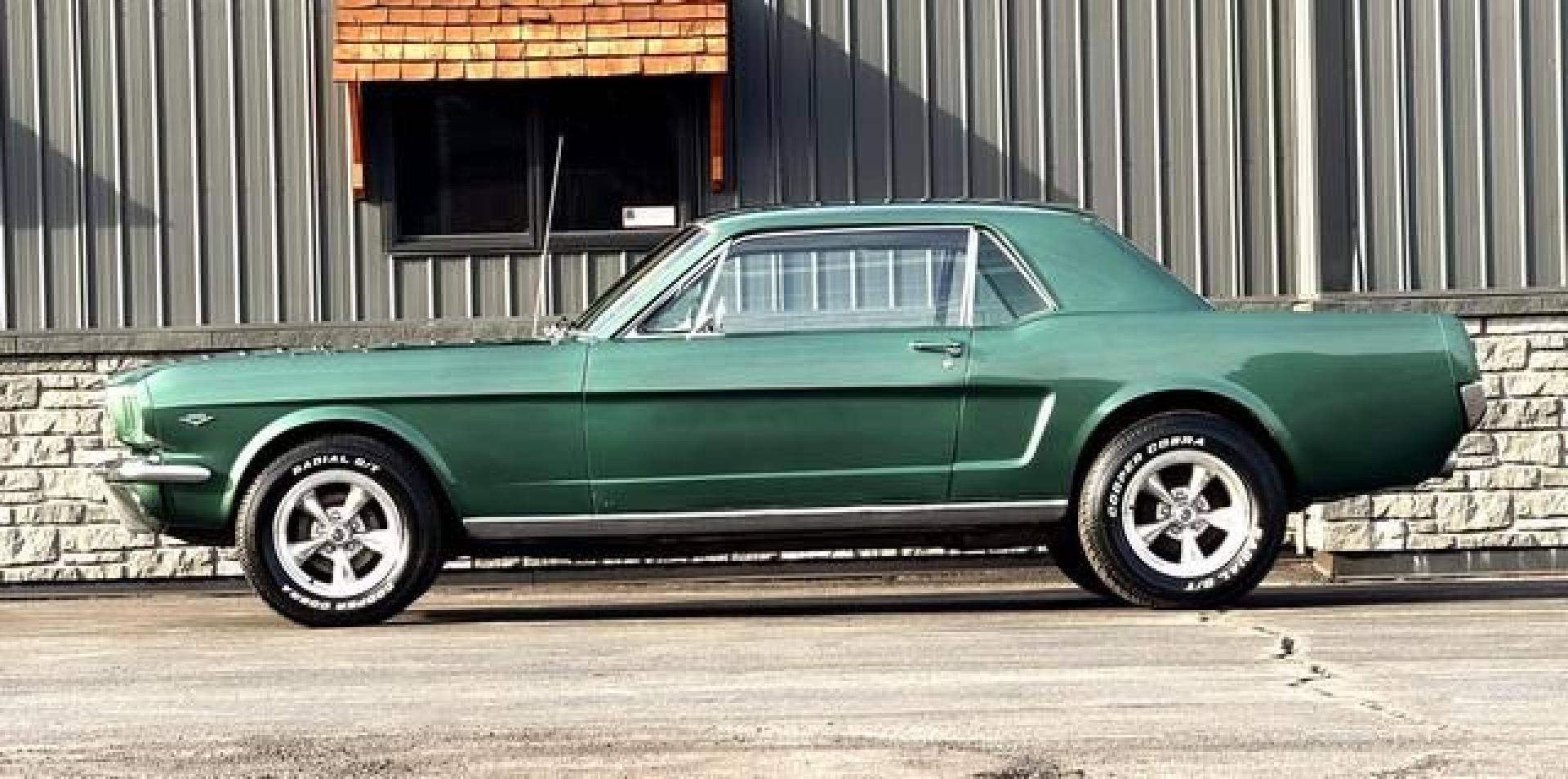 1965 GREEN FORD MUSTANG (5F07C640930) with an 289 HOLLEY 4 BARREL engine, AUTOMATIC transmission, located at 14600 Frazho Road, Warren, MI, 48089, (586) 776-3400, 42.485996, -82.974220 - Photo#0